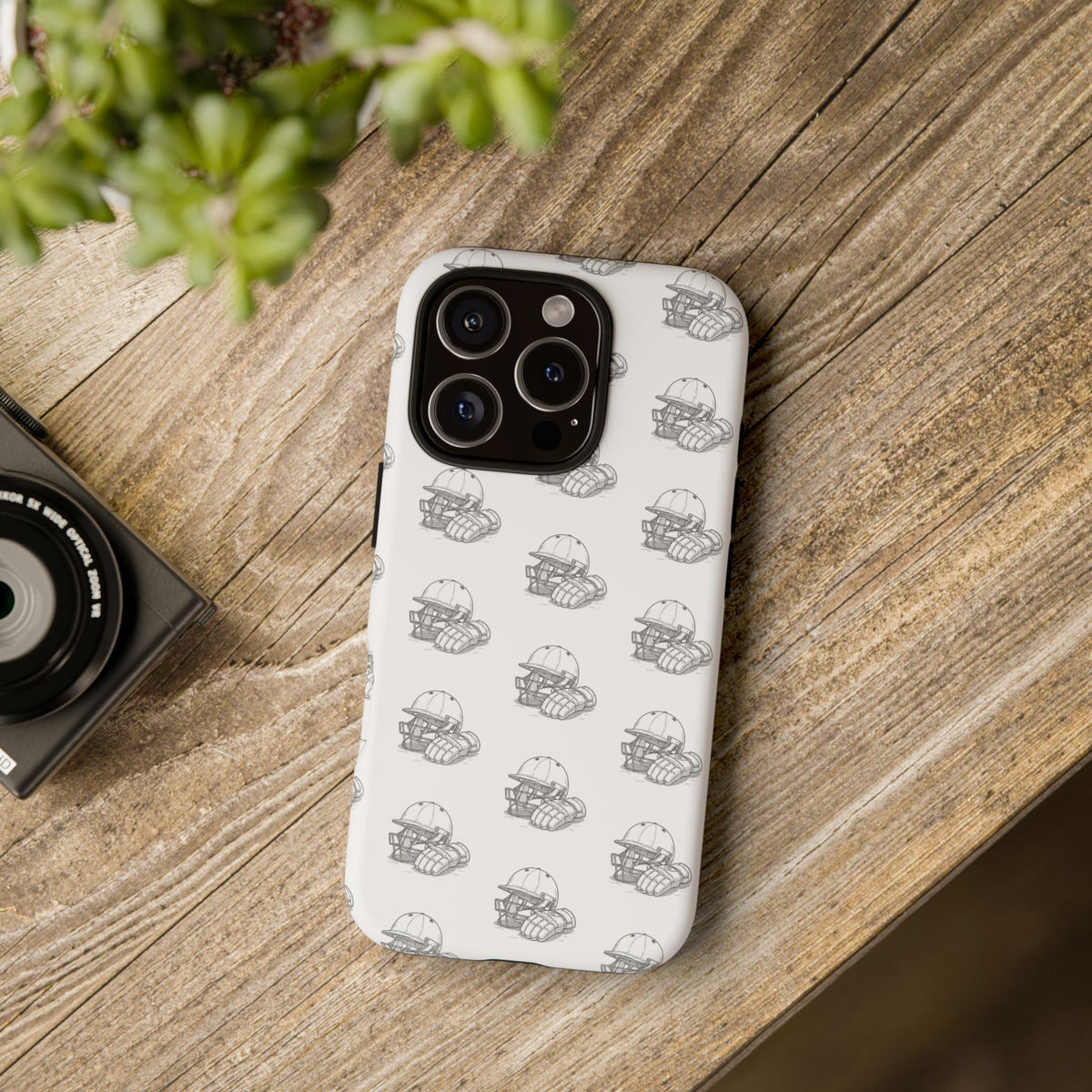 Phone Case Cricket Gear Repeat Pattern,Tough Case