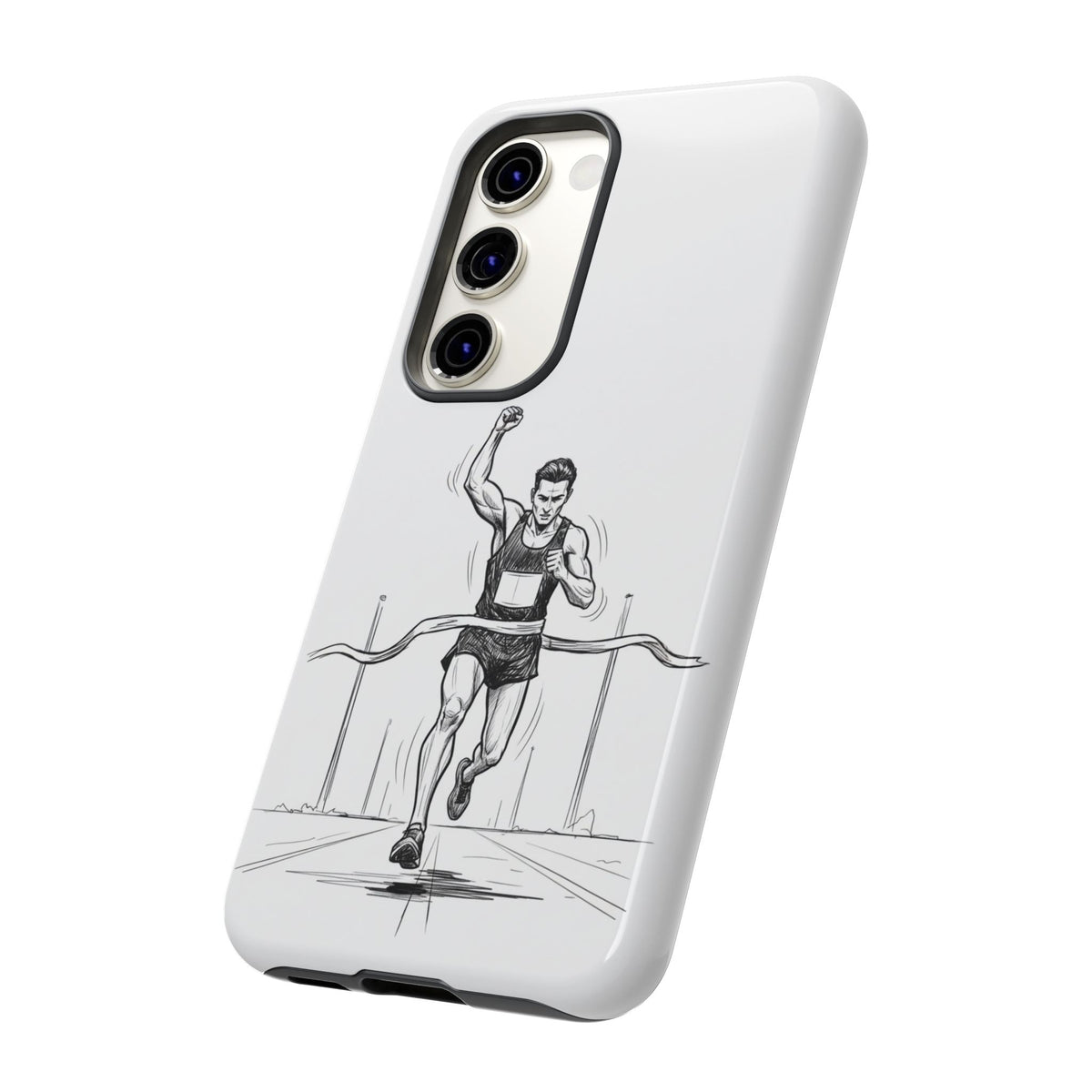 Phone Case, Running, finish line design, Tough Case
