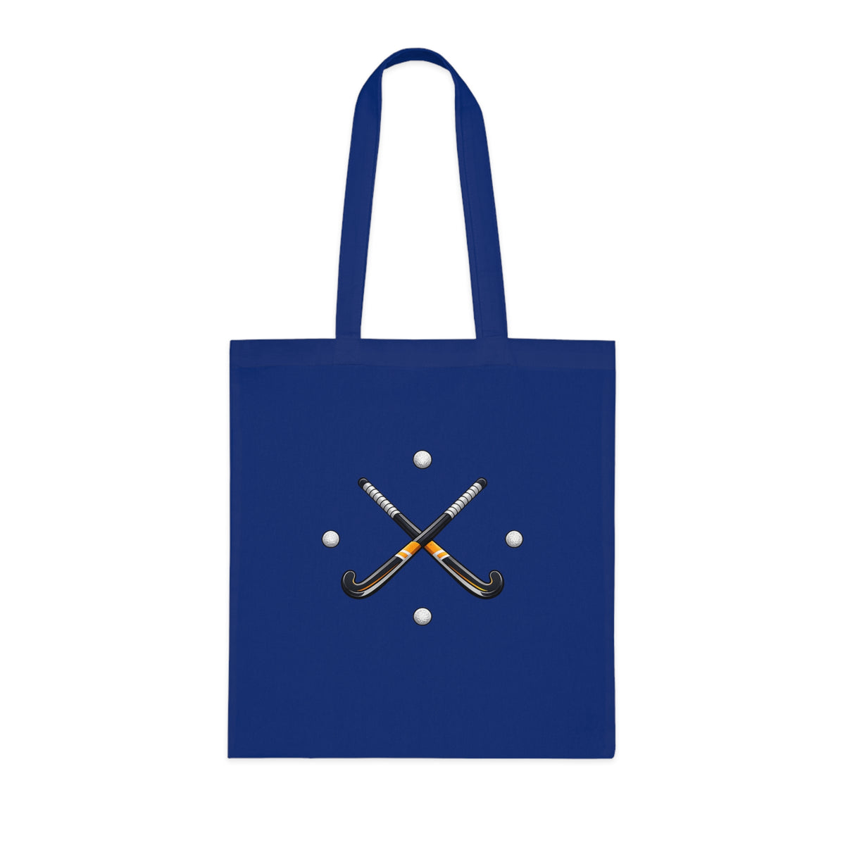 Bag, Field Hockey Crossed Sticks & Balls Sports design, Cotton Tote Bag