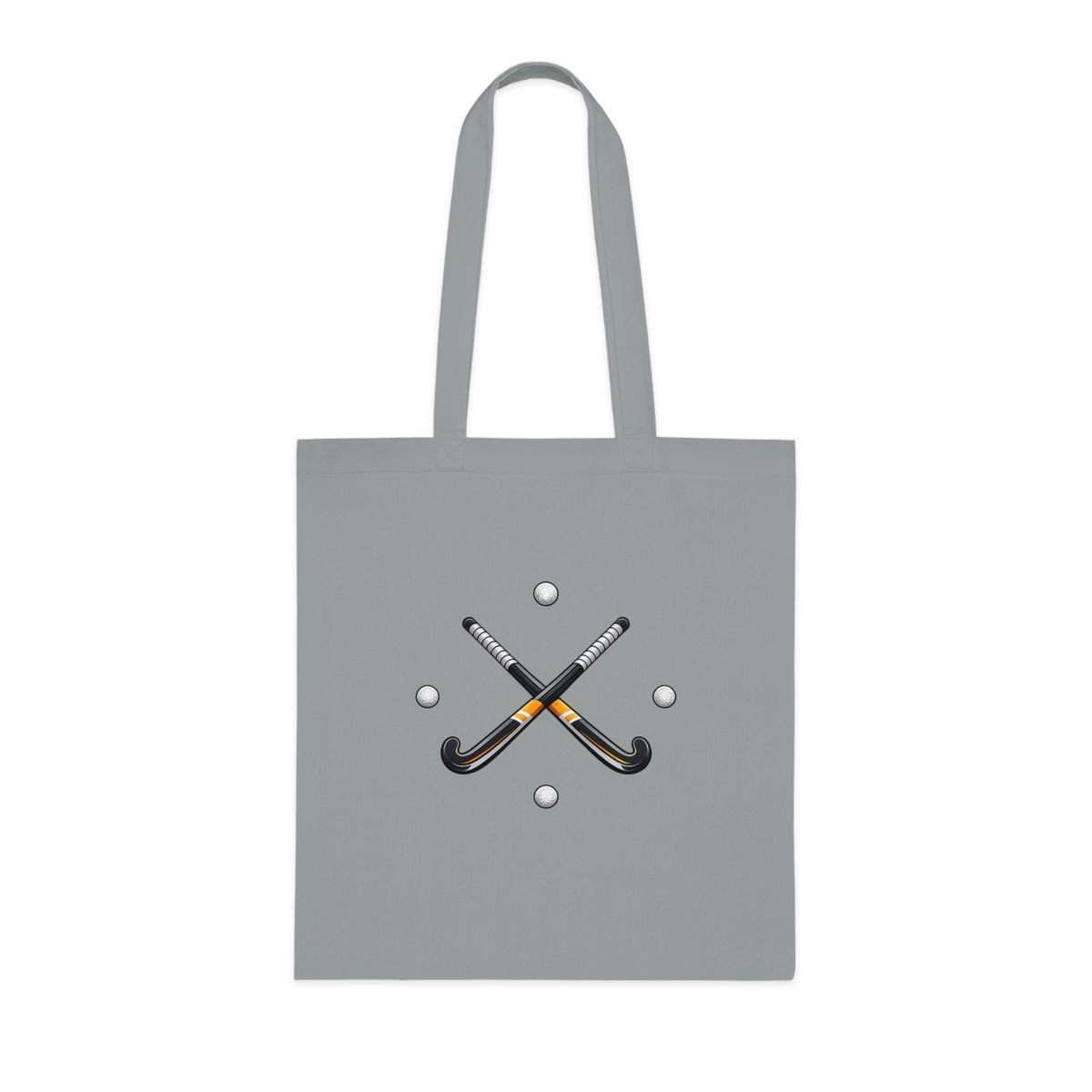Bag, Field Hockey Crossed Sticks & Balls Sports design, Cotton Tote Bag