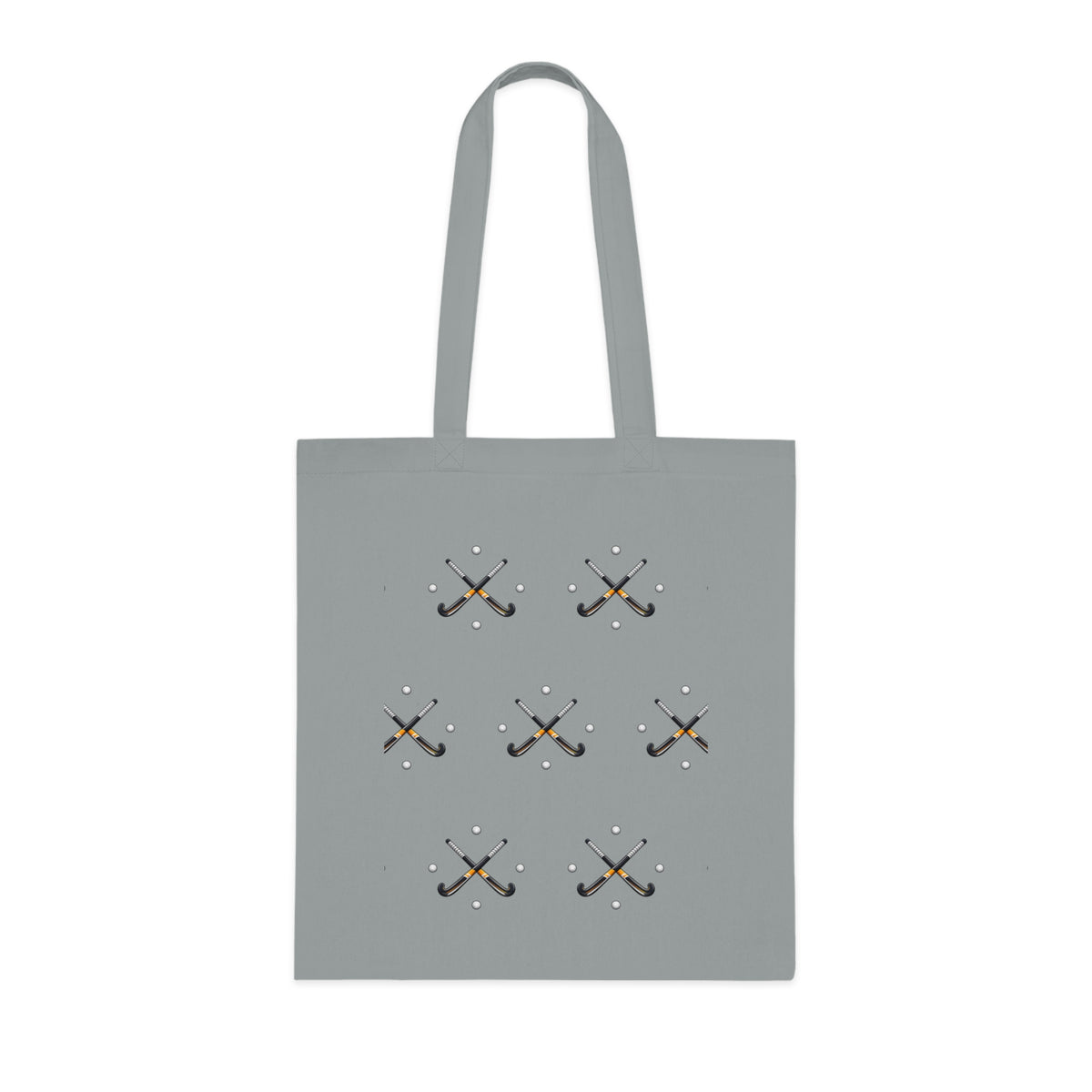 Bag, Field Hockey Crossed Sticks & Balls Sports design, Cotton Tote Bag
