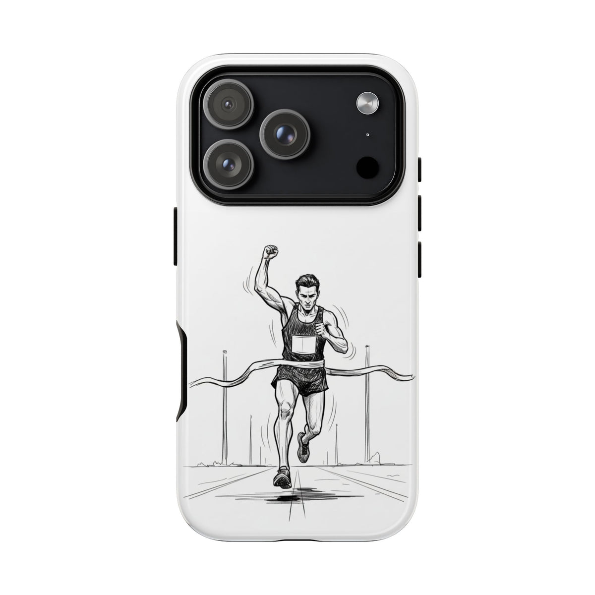 Phone Case, Running, finish line design, Tough Case