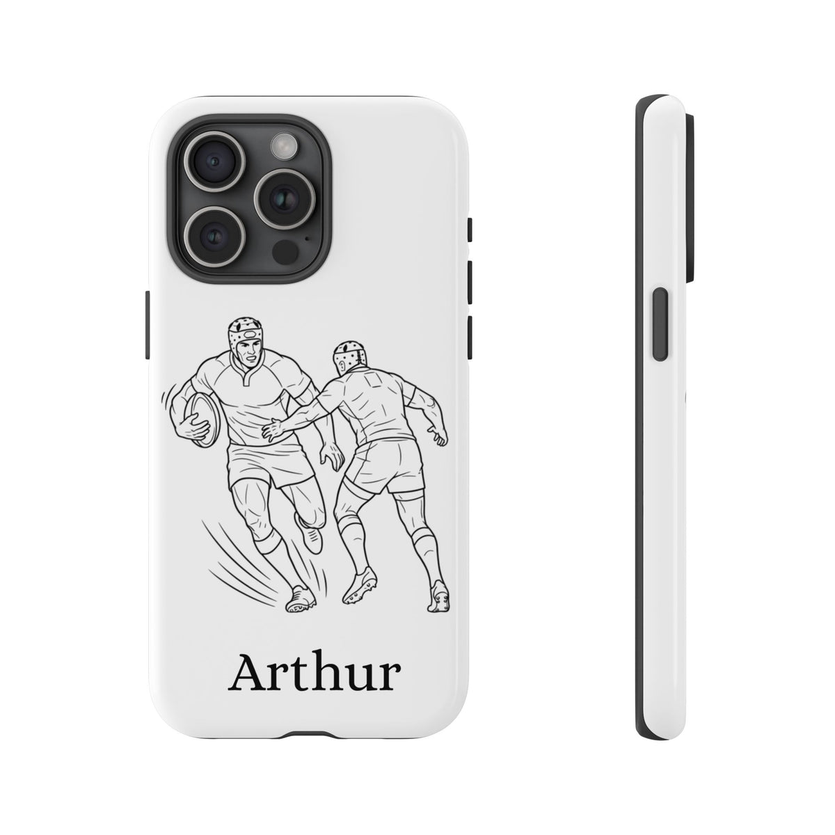 Personalised Phone Case, Rugby sidestep, Tough Case,  Custom Name