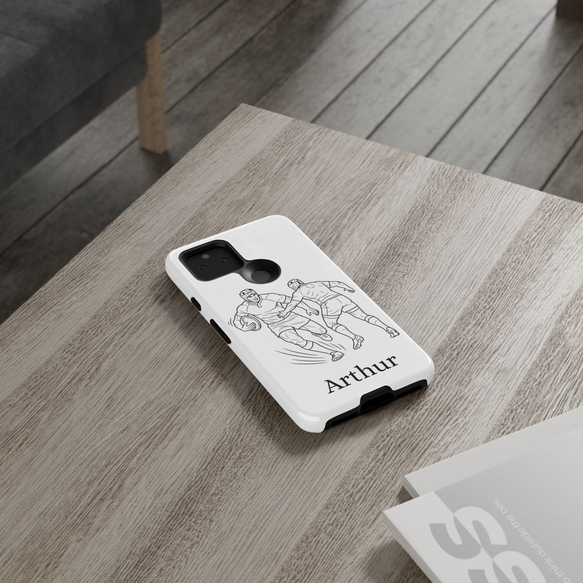 Personalised Phone Case, Rugby sidestep, Tough Case,  Custom Name