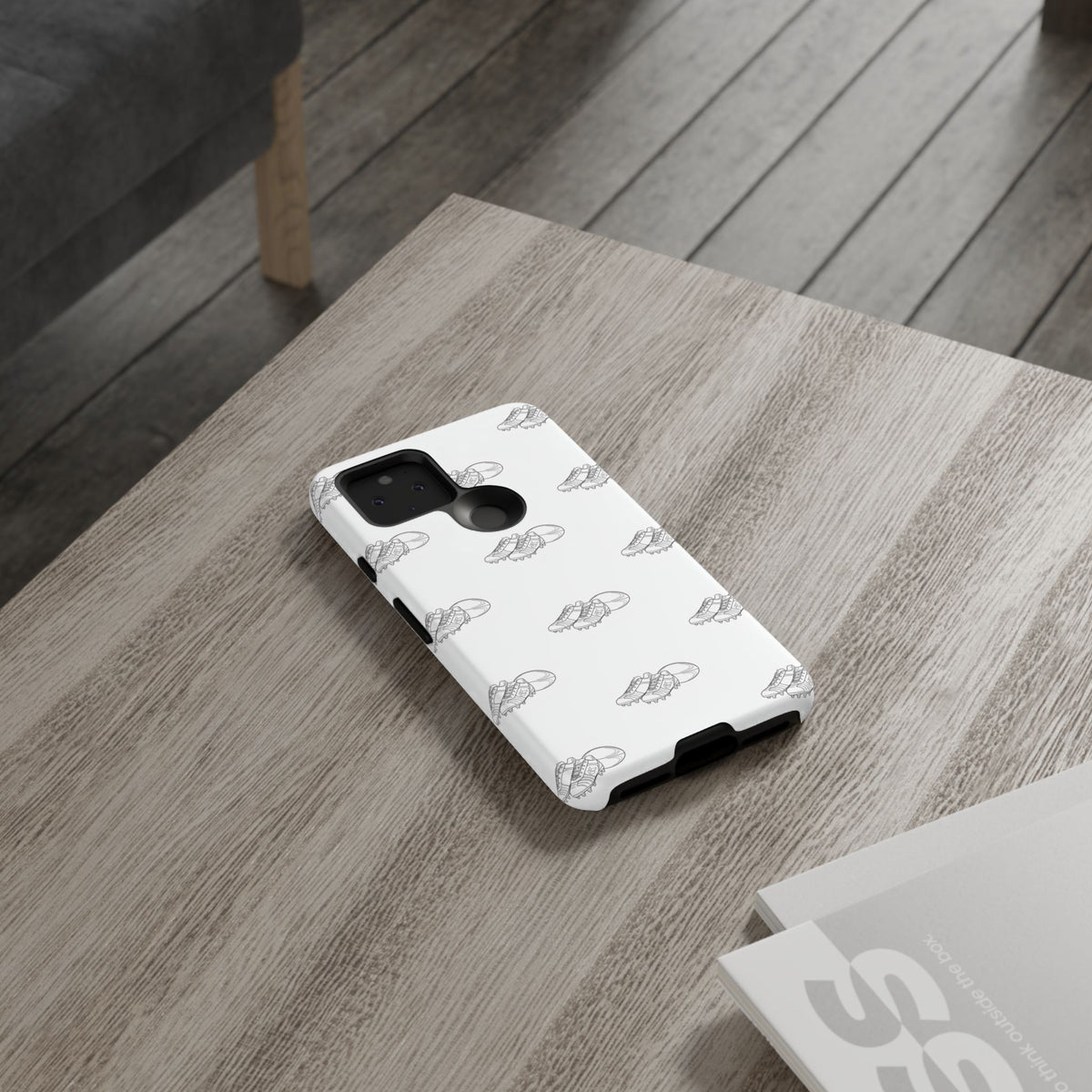 Phone Case Rugby Boots & Ball Repeat Pattern Tough Cases