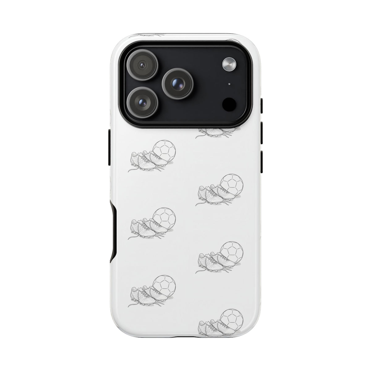 Phone Case, Football Boots & Ball Pattern, Tough Cases — Sports Phone Case