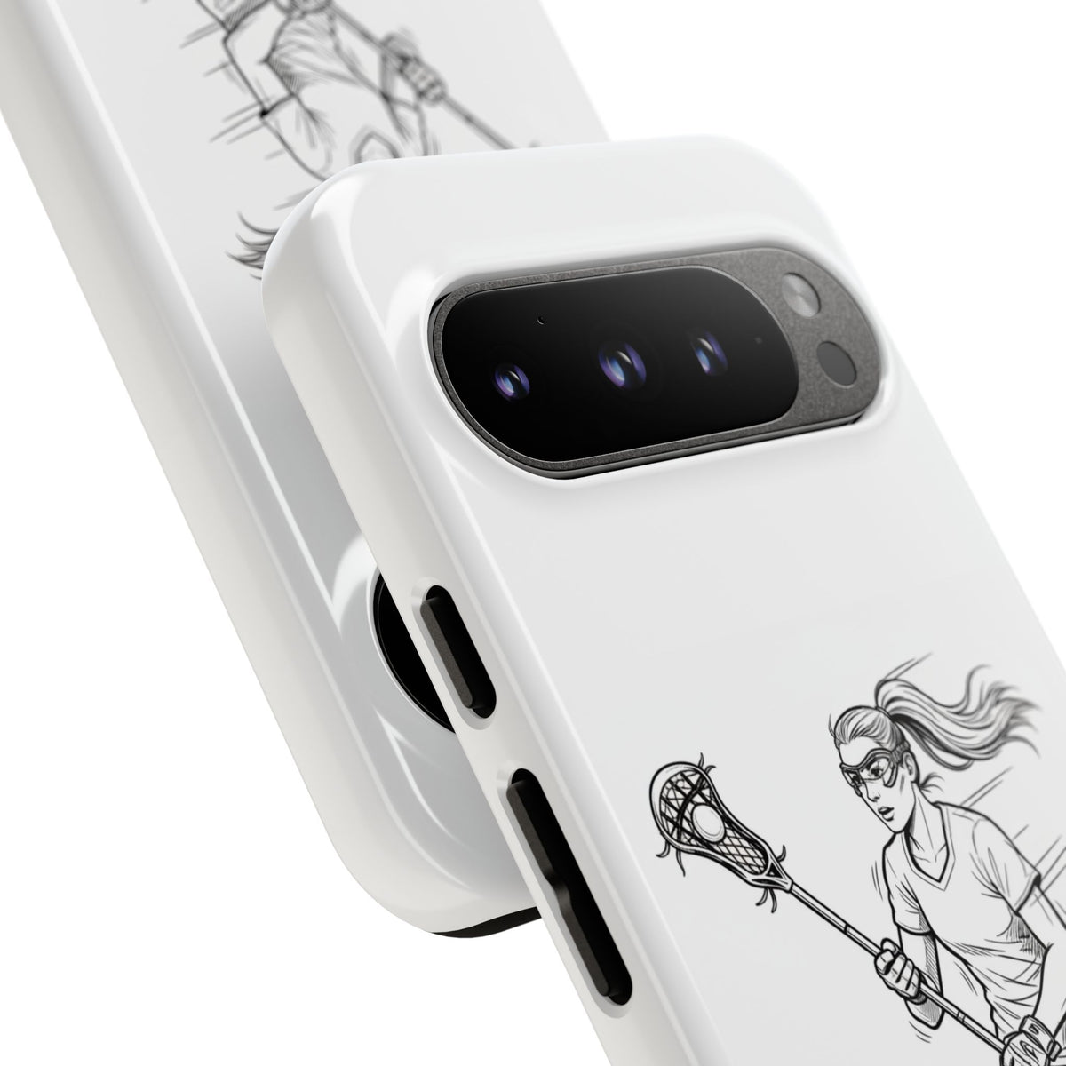 Phone Case, Lacrosse Player Sketch, Tough Case