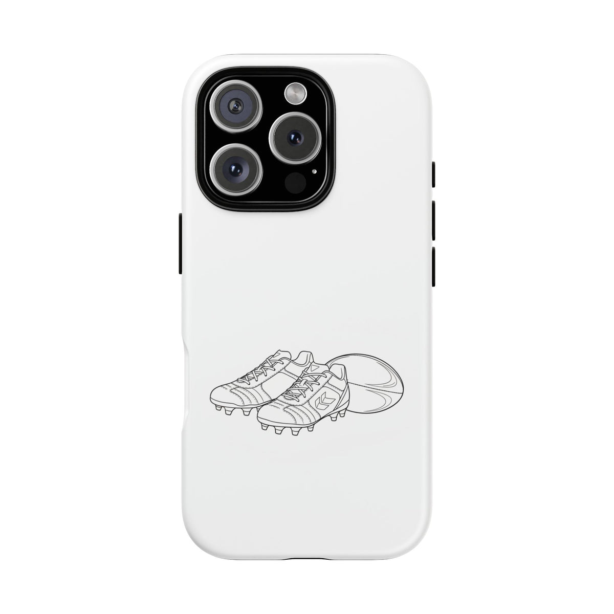 Phone Case, Rugby Ball & Boots Sketch, Tough Case