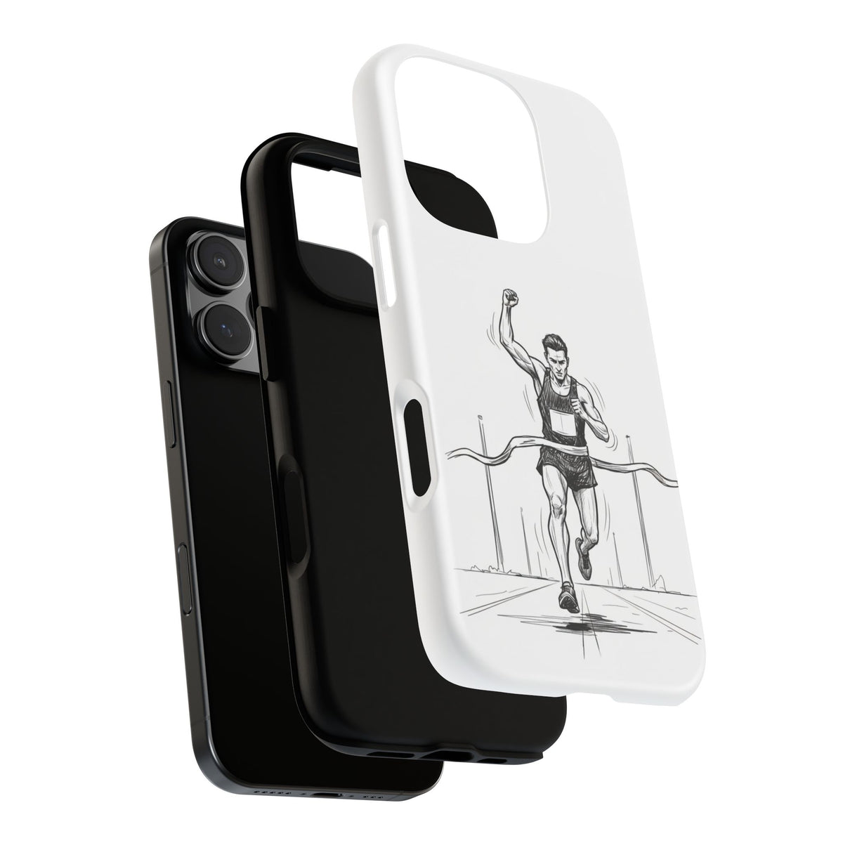 Phone Case, Running, finish line design, Tough Case