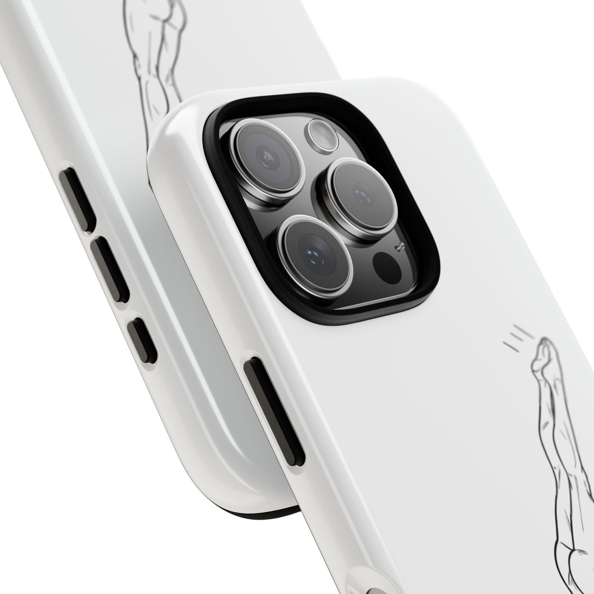 Phone Case, Platform Diver Minimalist Sketch, Tough Case