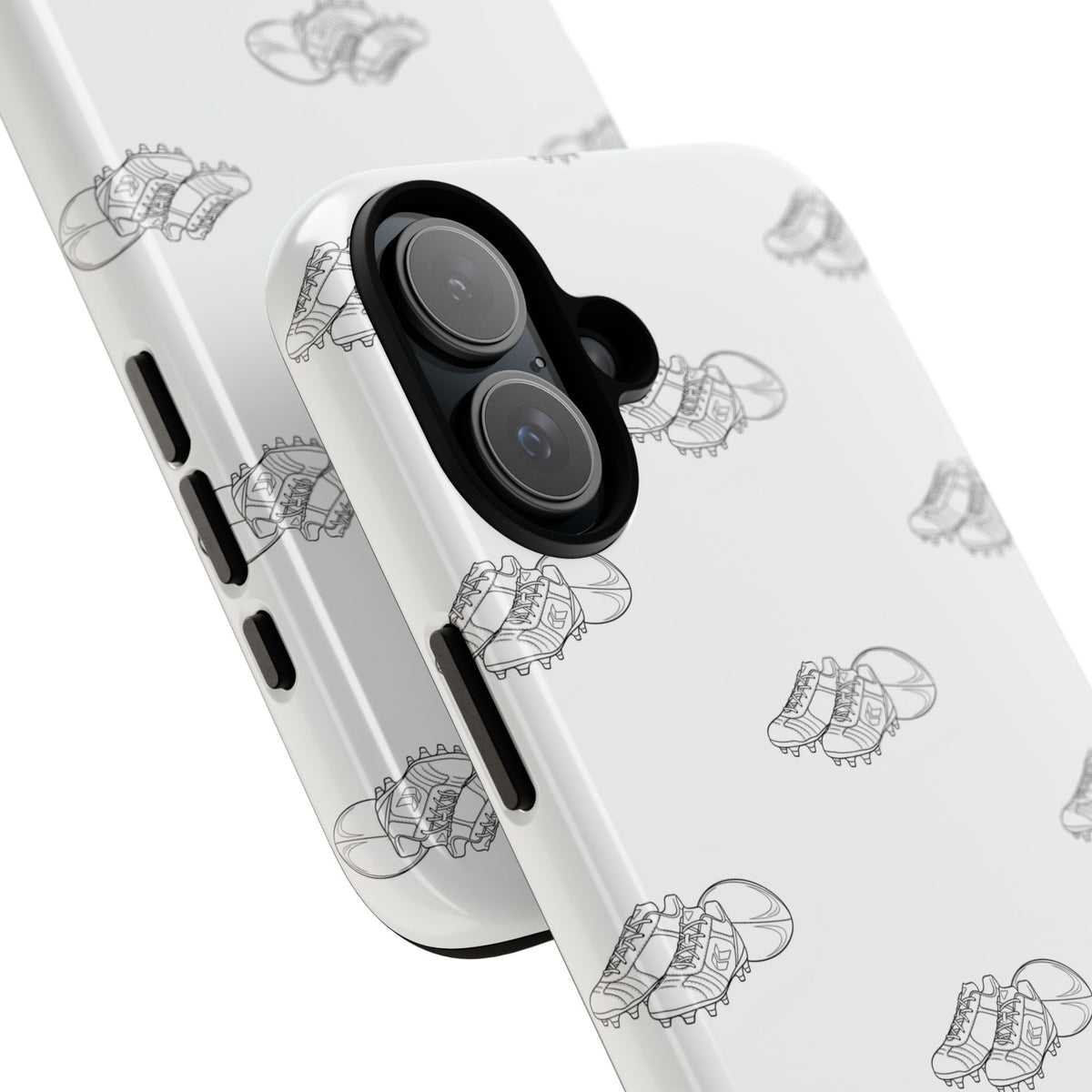 Phone Case Rugby Boots & Ball Repeat Pattern Tough Cases