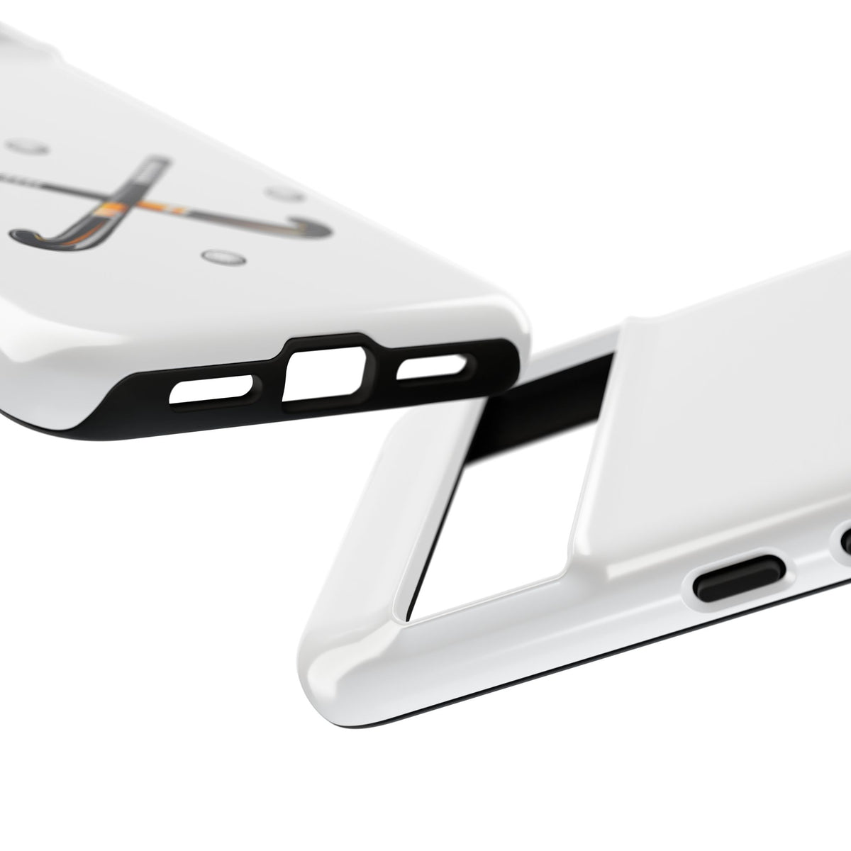 Phone Case, Hockey Crossed Sticks & Balls Design, tough Case