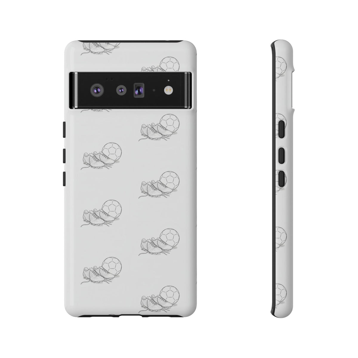 Phone Case, Football Boots & Ball Pattern, Tough Cases — Sports Phone Case
