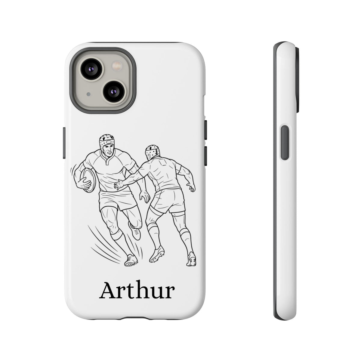 Personalised Phone Case, Rugby sidestep, Tough Case,  Custom Name