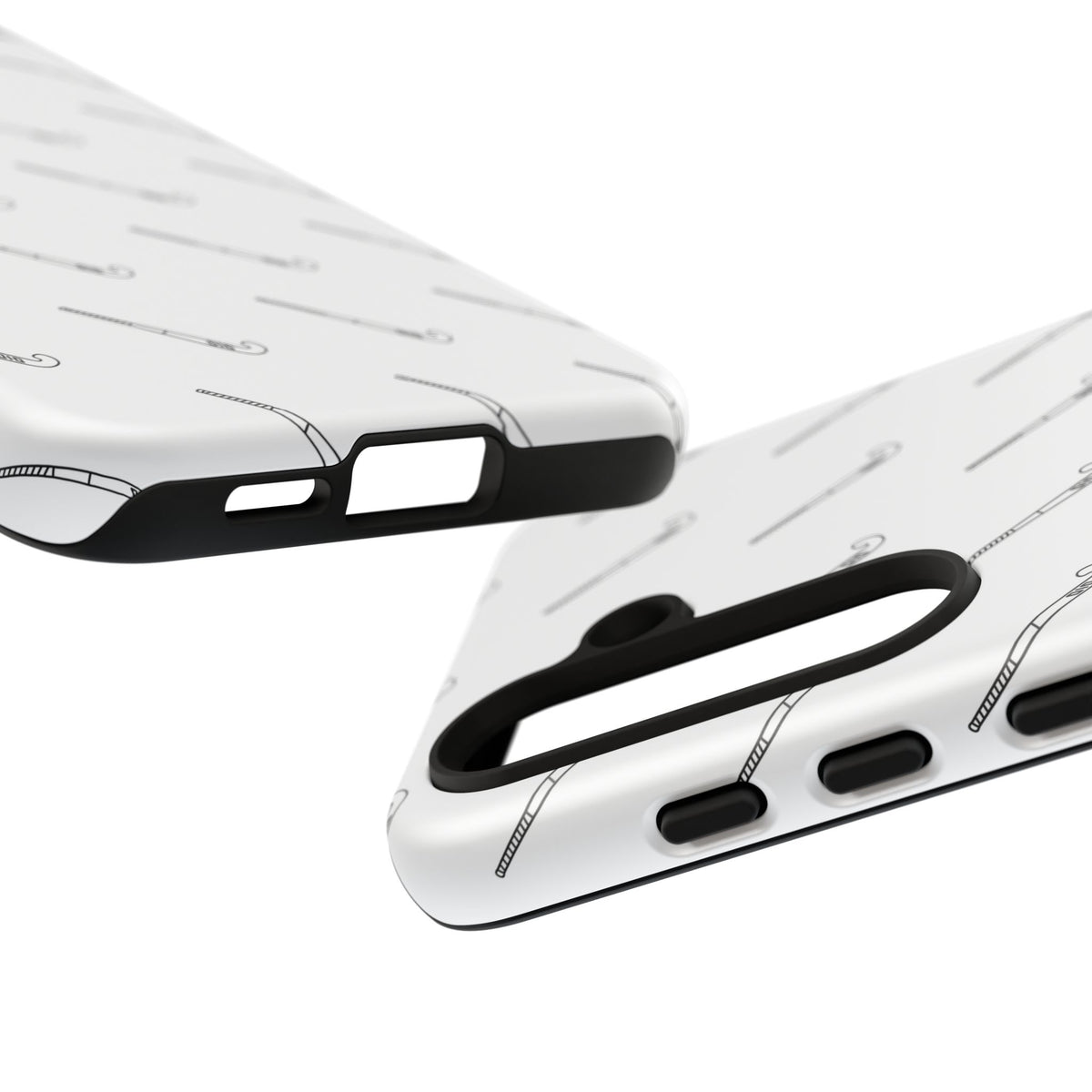 Phone Case, Hockey Stick Pattern, Tough Cases