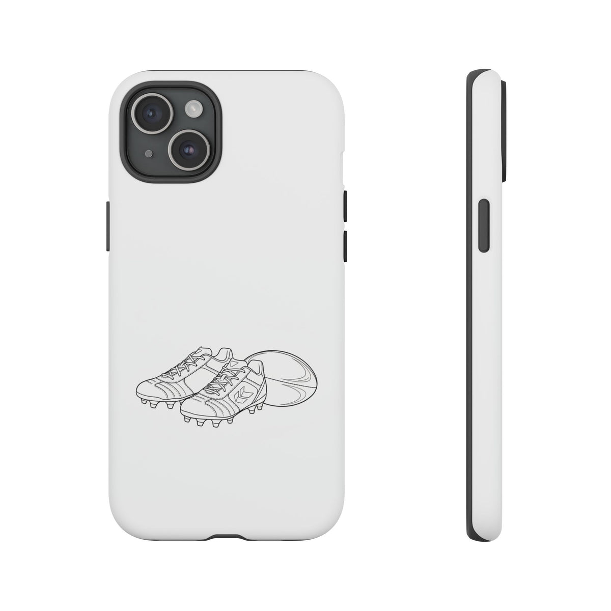 Phone Case, Rugby Ball & Boots Sketch, Tough Case