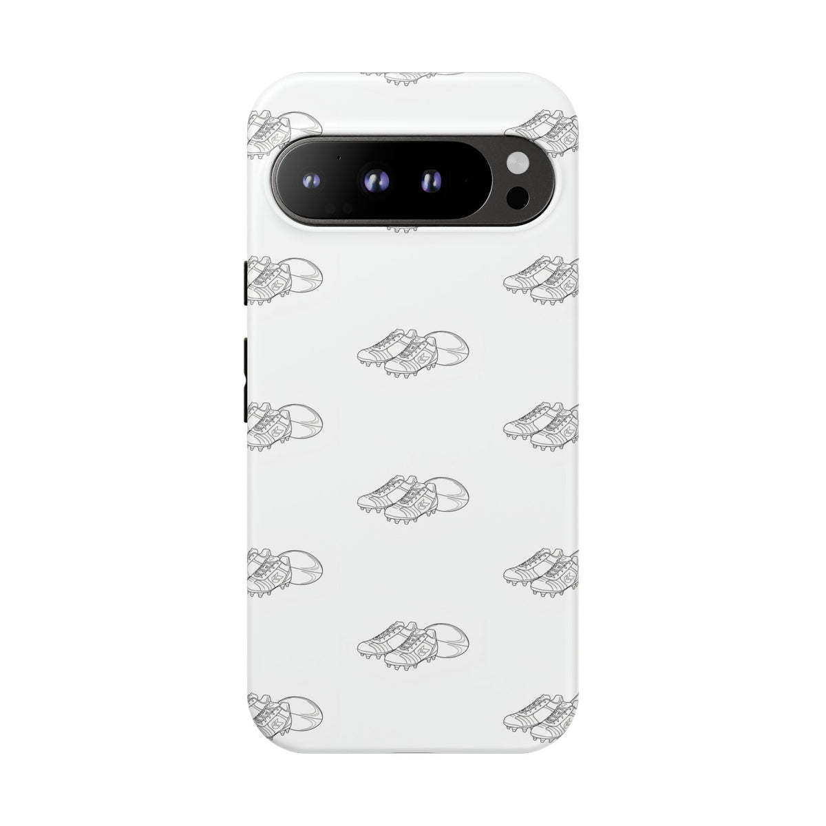 Phone Case Rugby Boots & Ball Repeat Pattern Tough Cases
