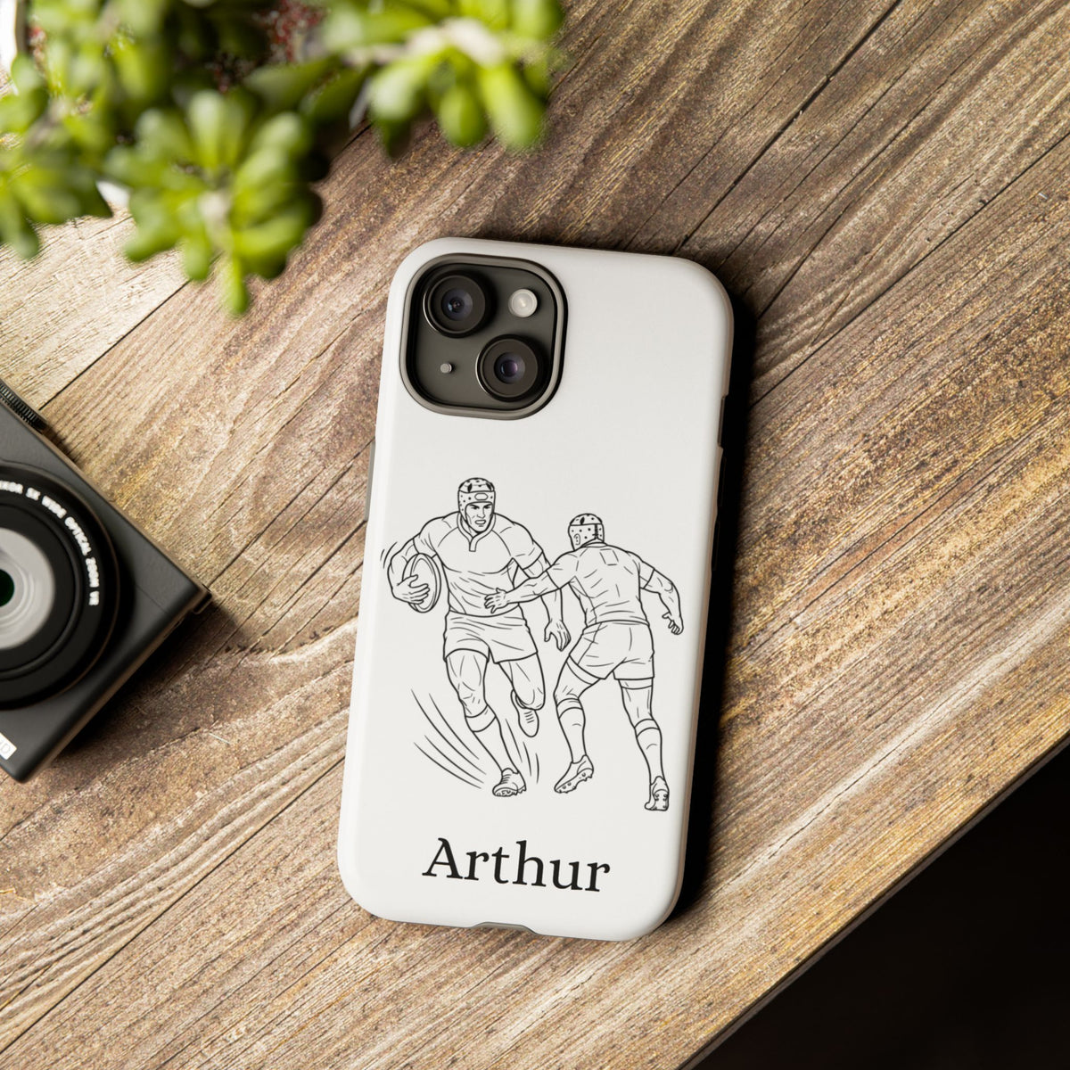 Personalised Phone Case, Rugby sidestep, Tough Case,  Custom Name
