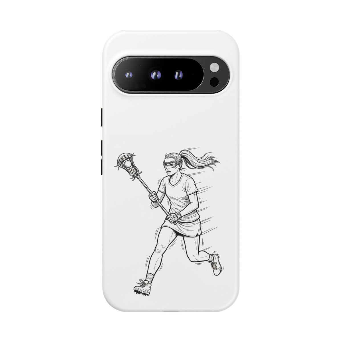 Phone Case, Lacrosse Player Sketch, Tough Case