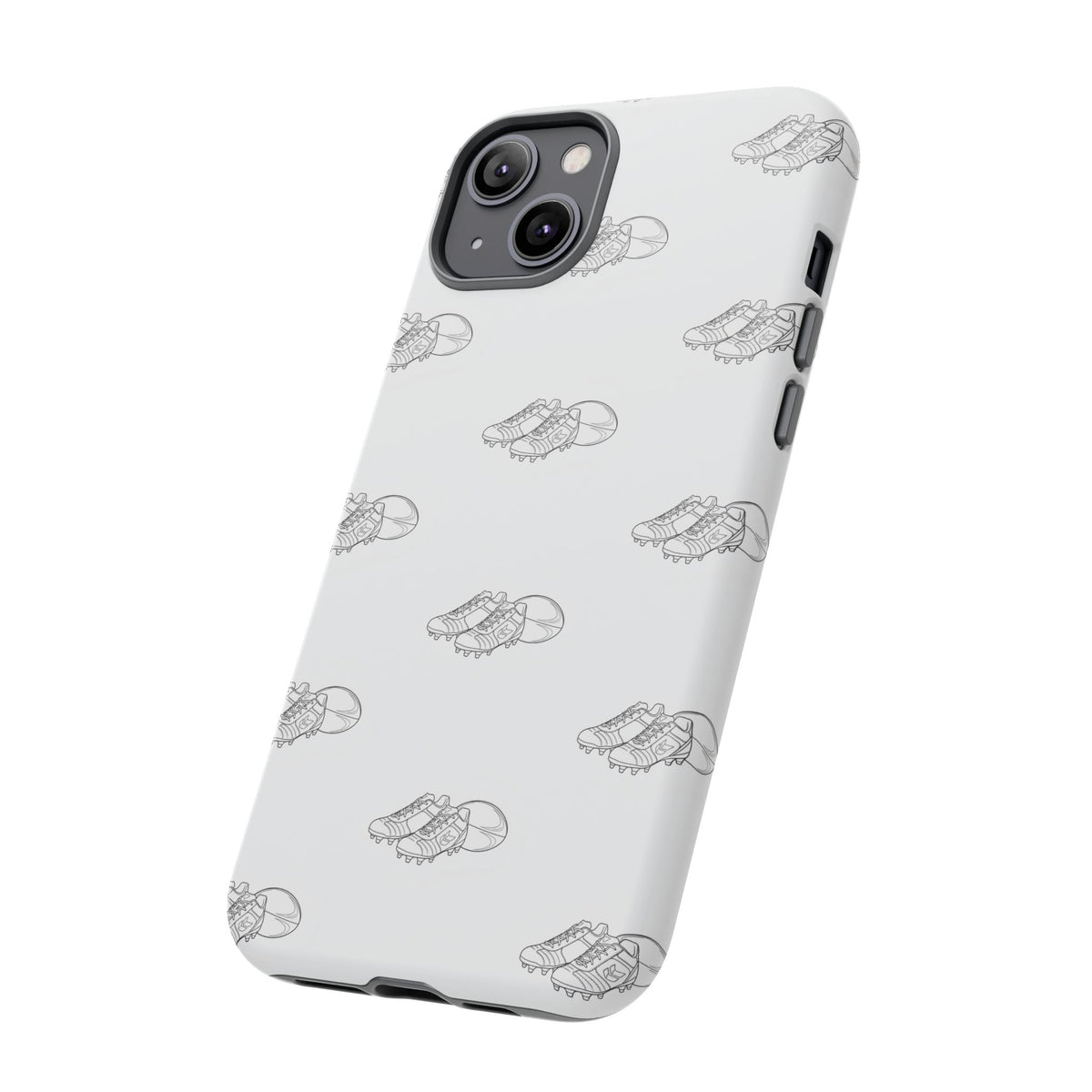 Phone Case Rugby Boots & Ball Repeat Pattern Tough Cases
