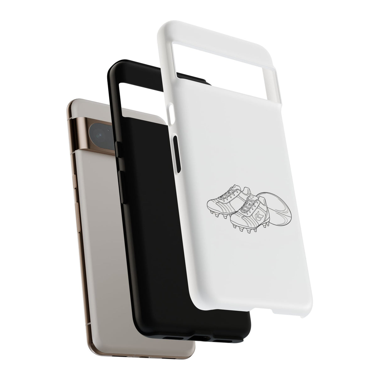 Phone Case, Rugby Ball & Boots Sketch, Tough Case