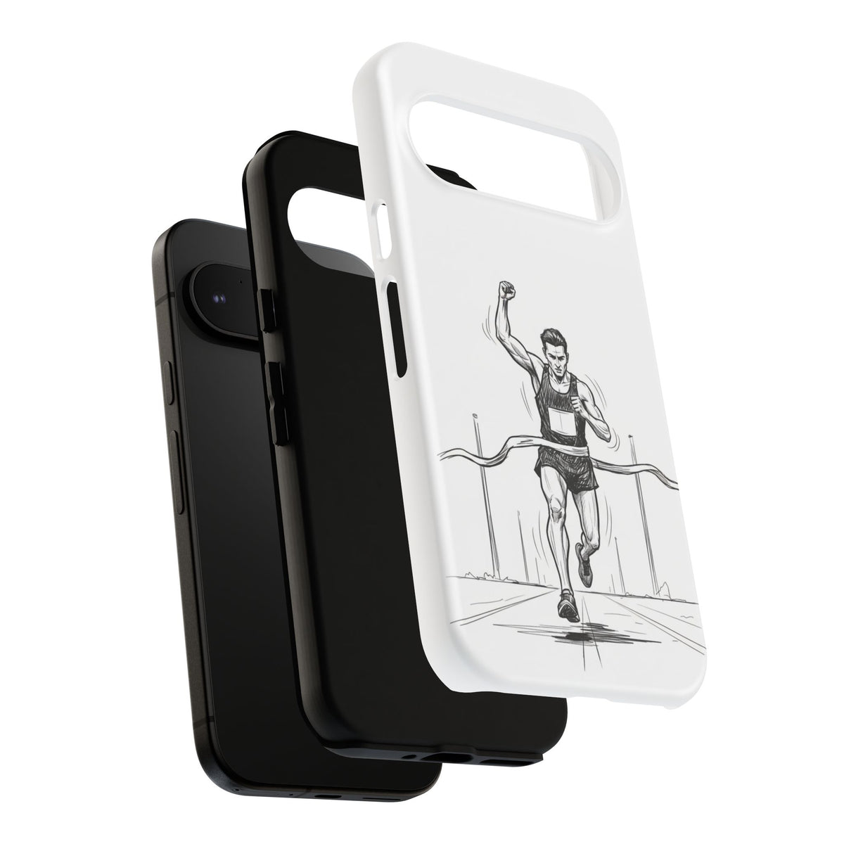 Phone Case, Running, finish line design, Tough Case