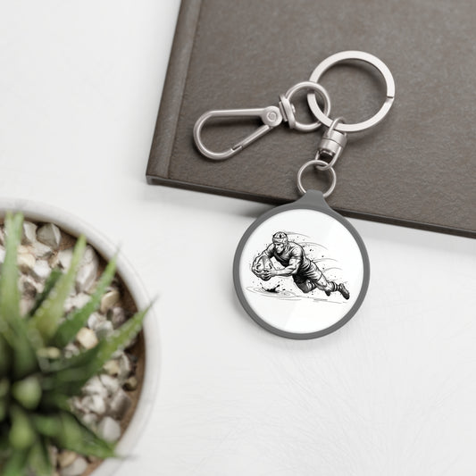 Keyring Bag Tag, Rugby Try Drive design