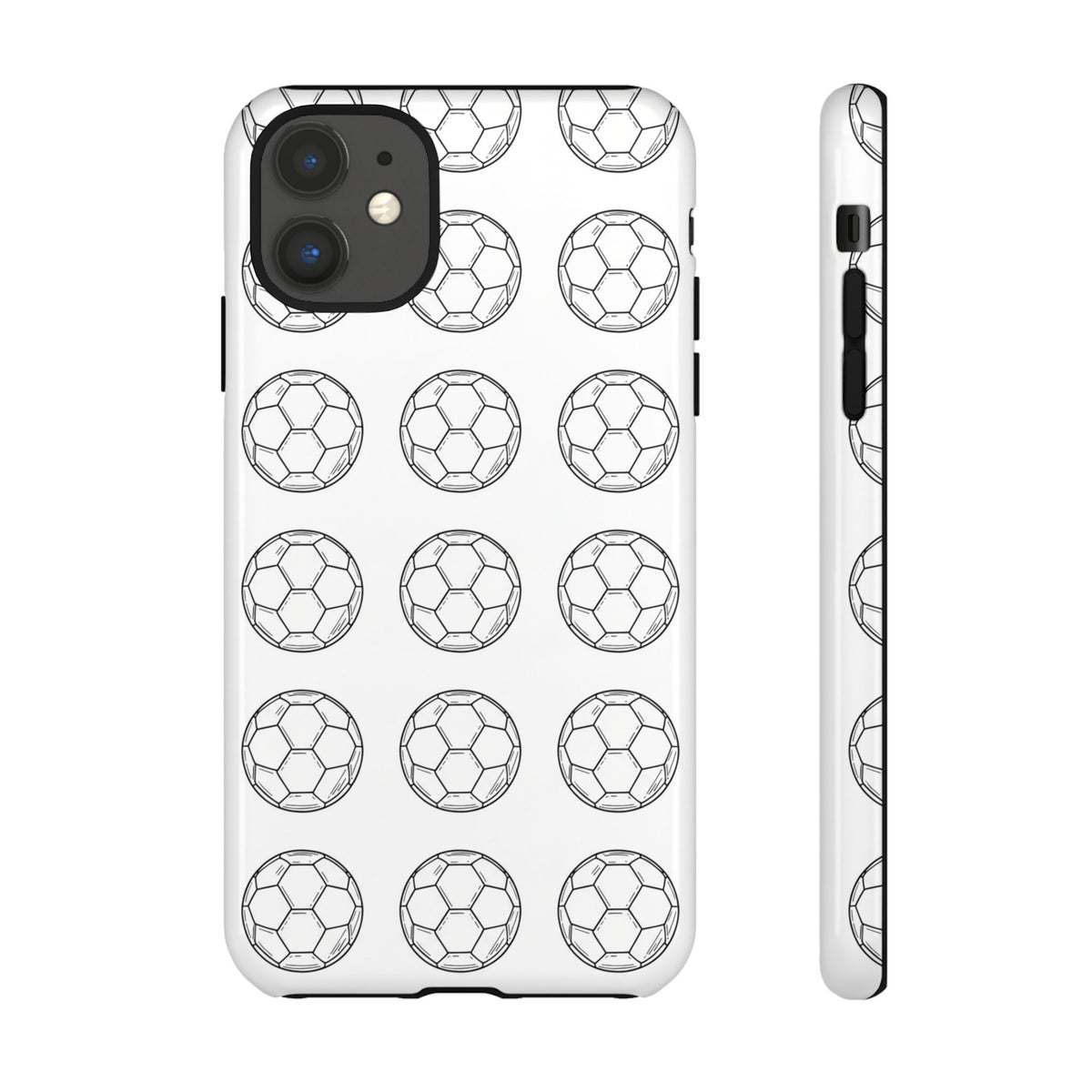 Phone Case, Football Minimalist Football Repeat Design, Tough Case