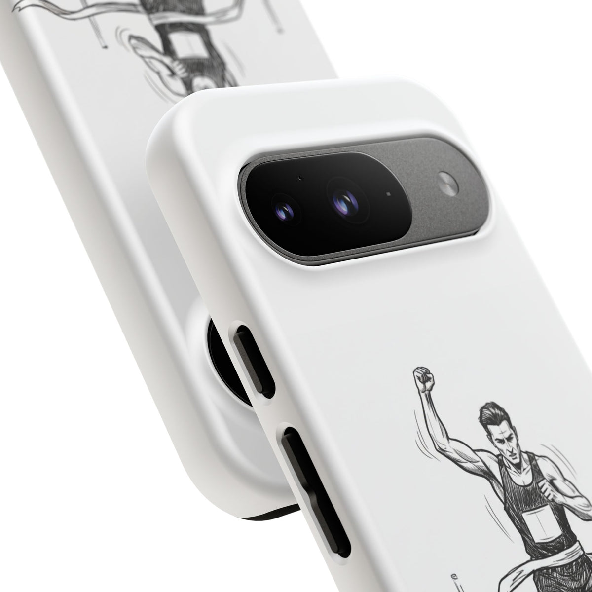 Phone Case, Running, finish line design, Tough Case