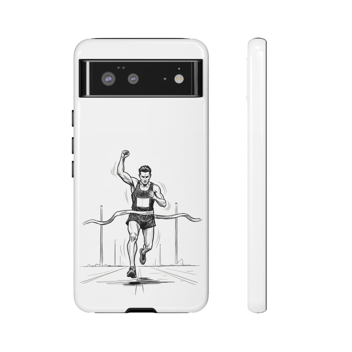 Phone Case, Running, finish line design, Tough Case