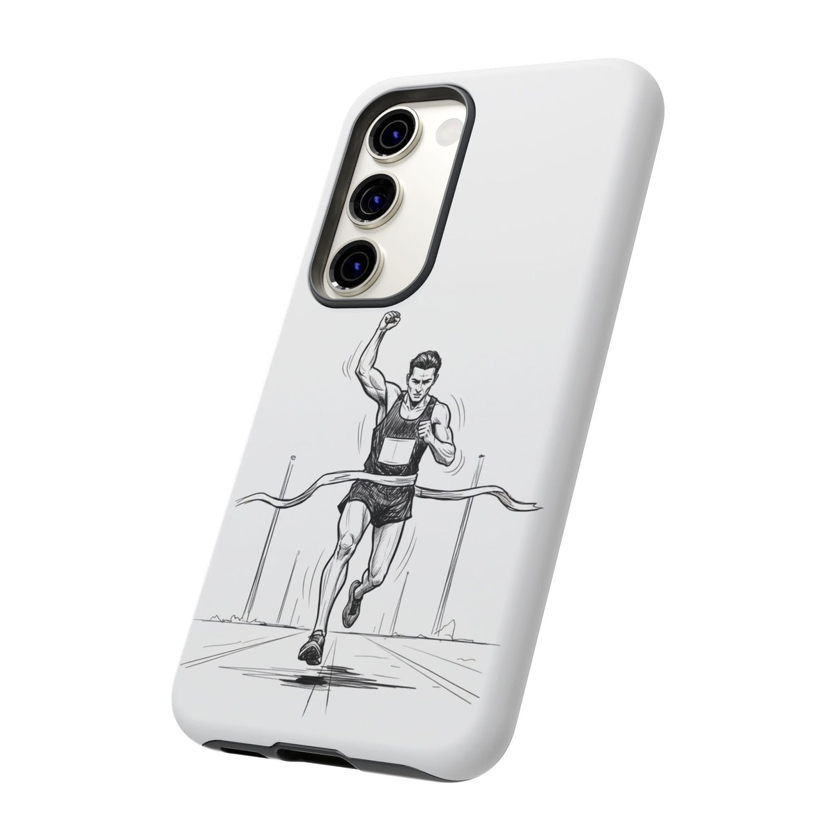 Phone Case, Running, finish line design, Tough Case
