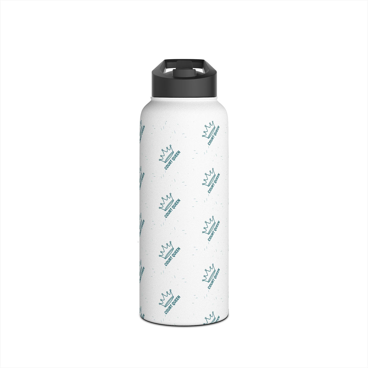 Water Bottle, Netball "Court Queen" design, Stainless Steel