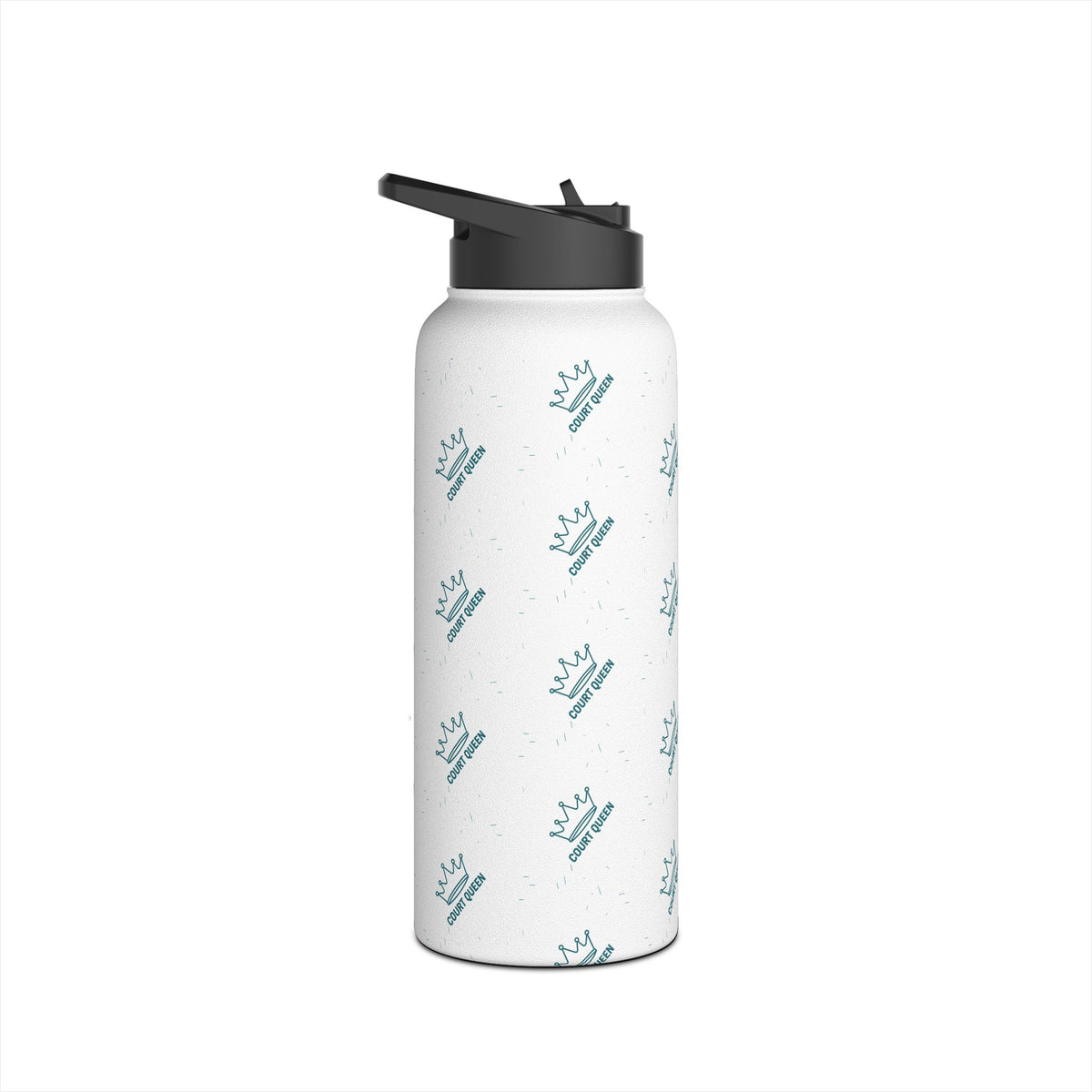 Water Bottle, Netball "Court Queen" design, Stainless Steel