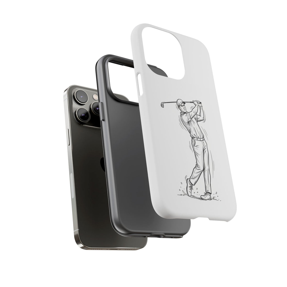 Phone Case, Golf Long Drive Design, Tough Case