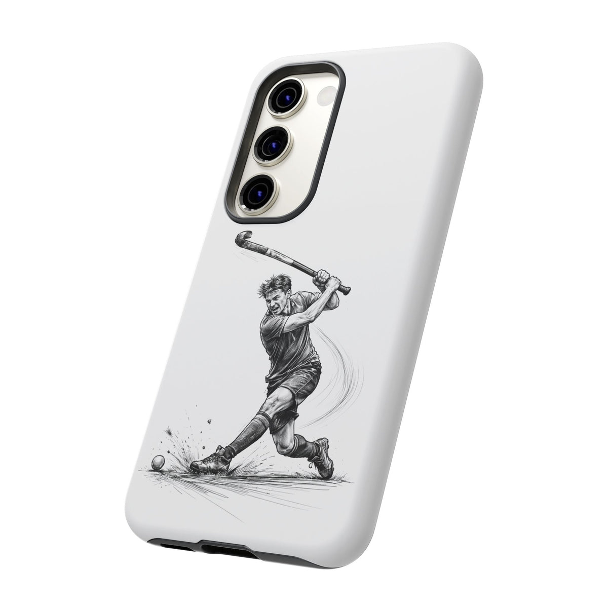 Phone case, Male Hockey Player Tomahawk Sketch,  Tough case