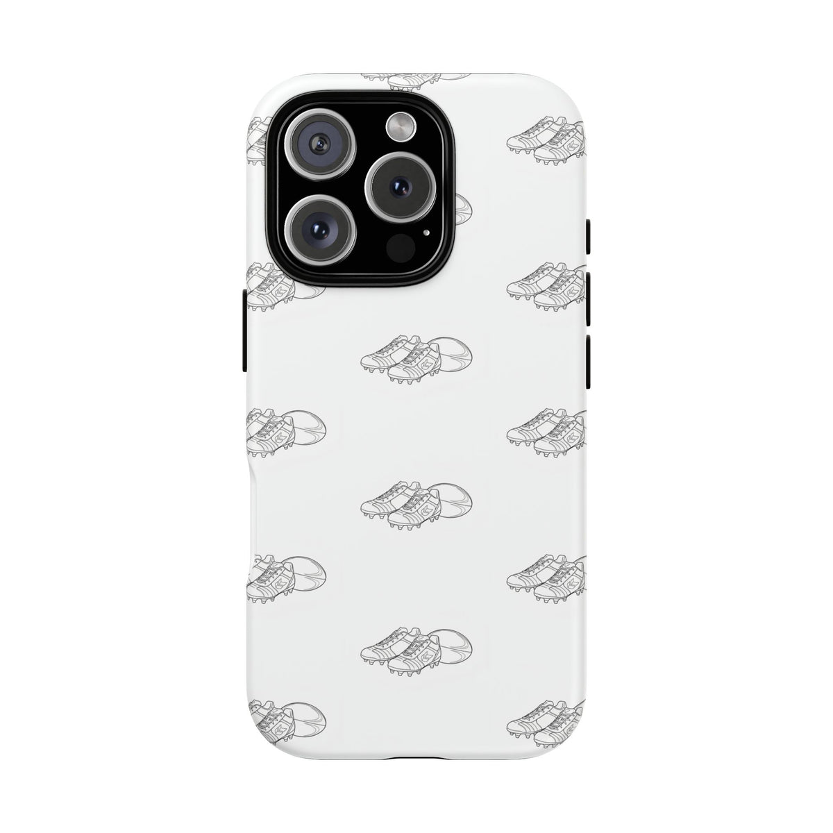 Phone Case Rugby Boots & Ball Repeat Pattern Tough Cases
