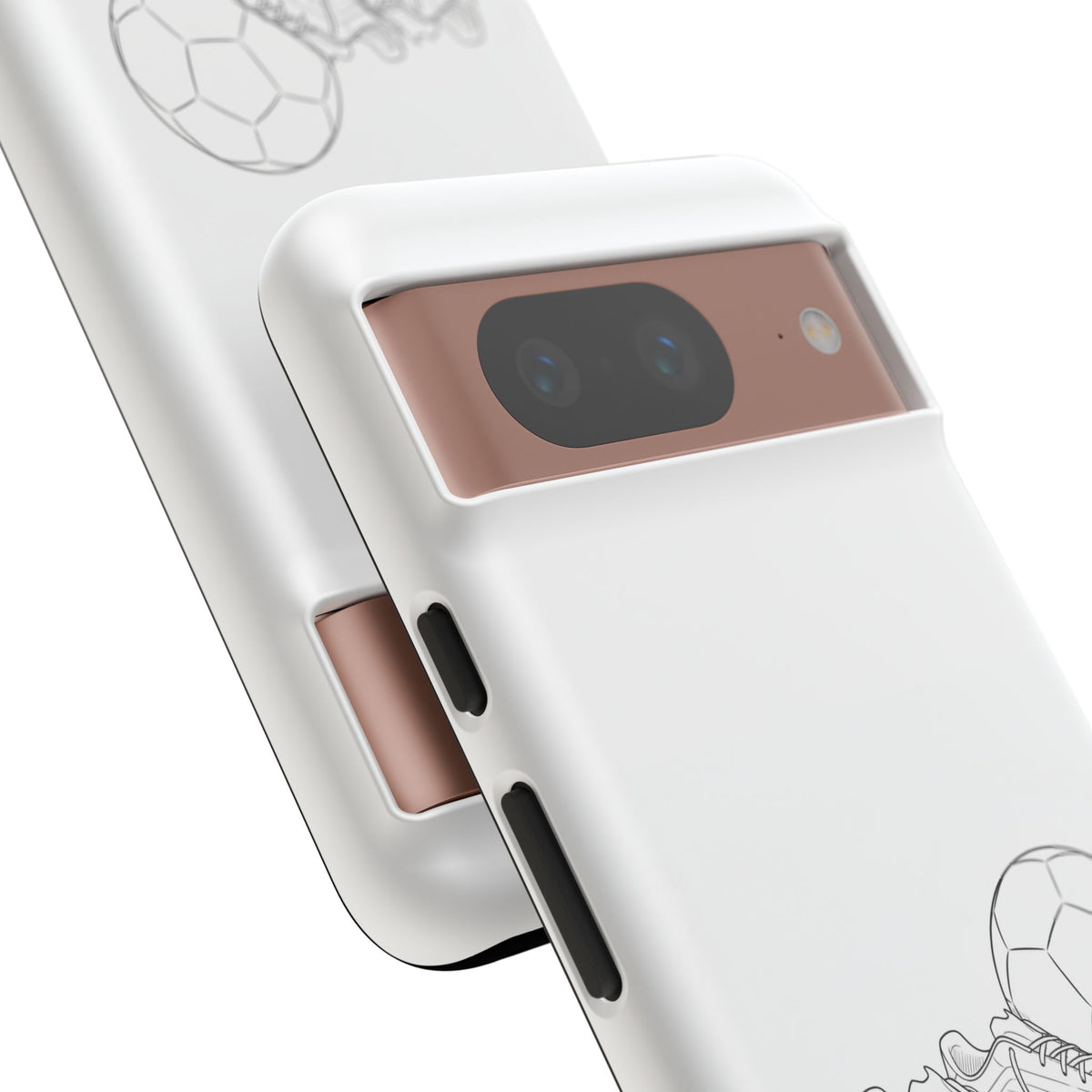 Phone Case, Football Boots & Ball Sketch , Tough Case