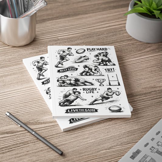 Notebook, Rugby Images design, A5, Softcover