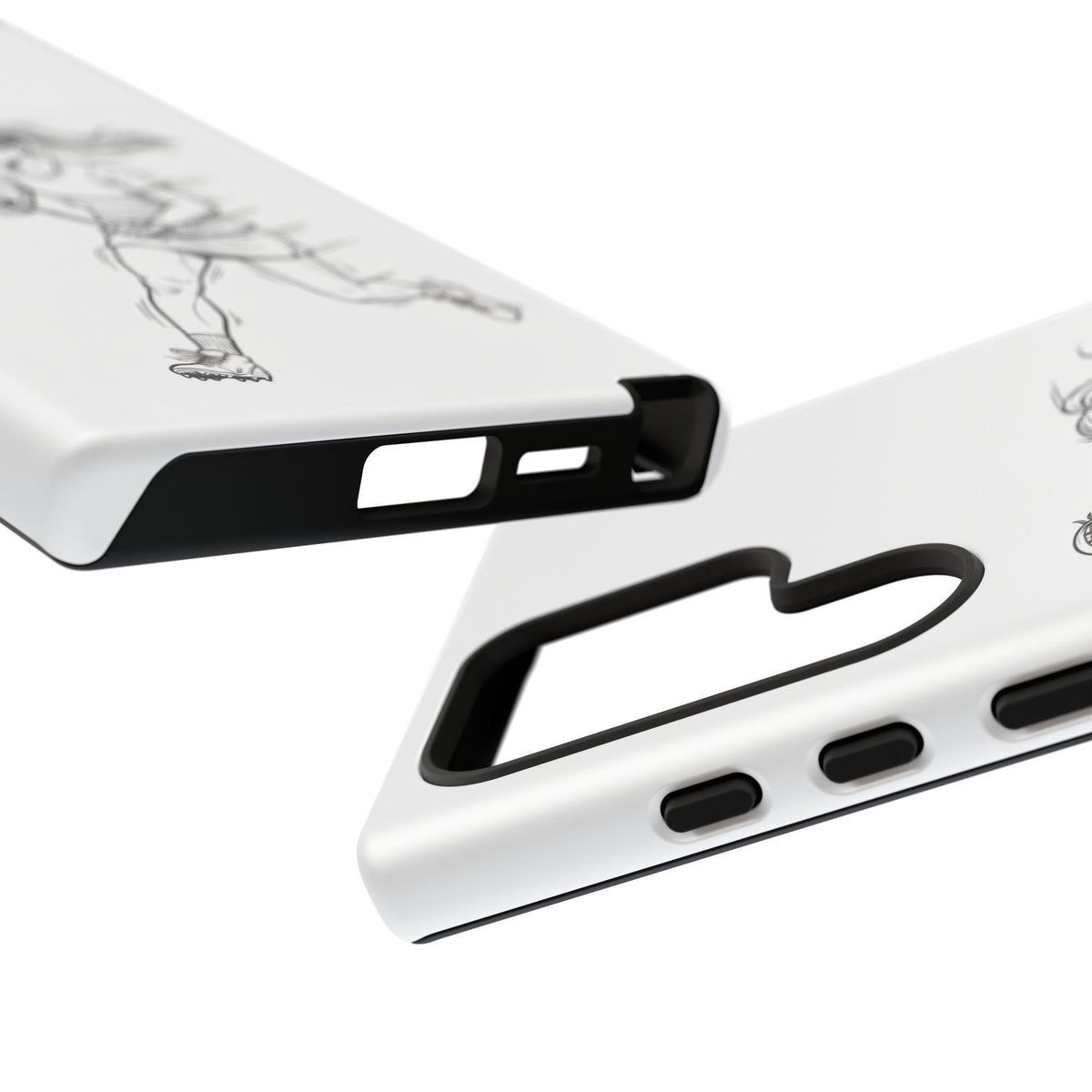Phone Case, Lacrosse Player Sketch, Tough Case