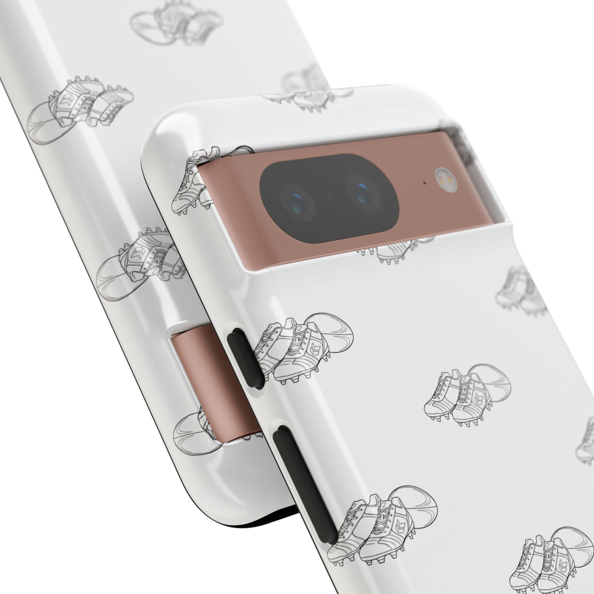 Phone Case Rugby Boots & Ball Repeat Pattern Tough Cases