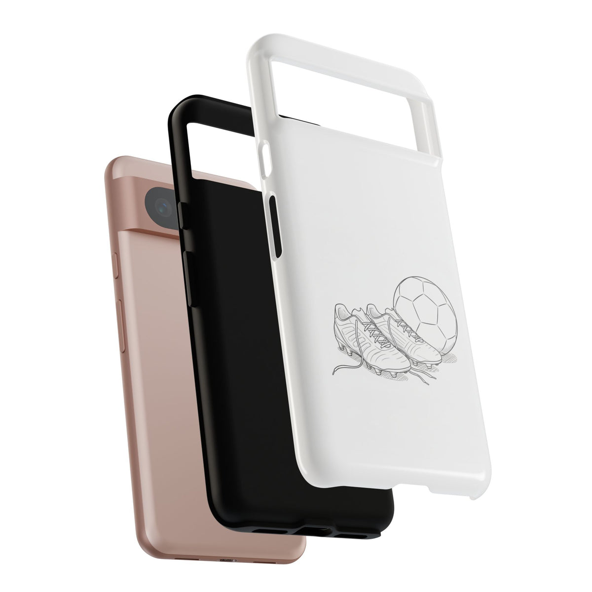 Phone Case, Football Boots & Ball Sketch , Tough Case