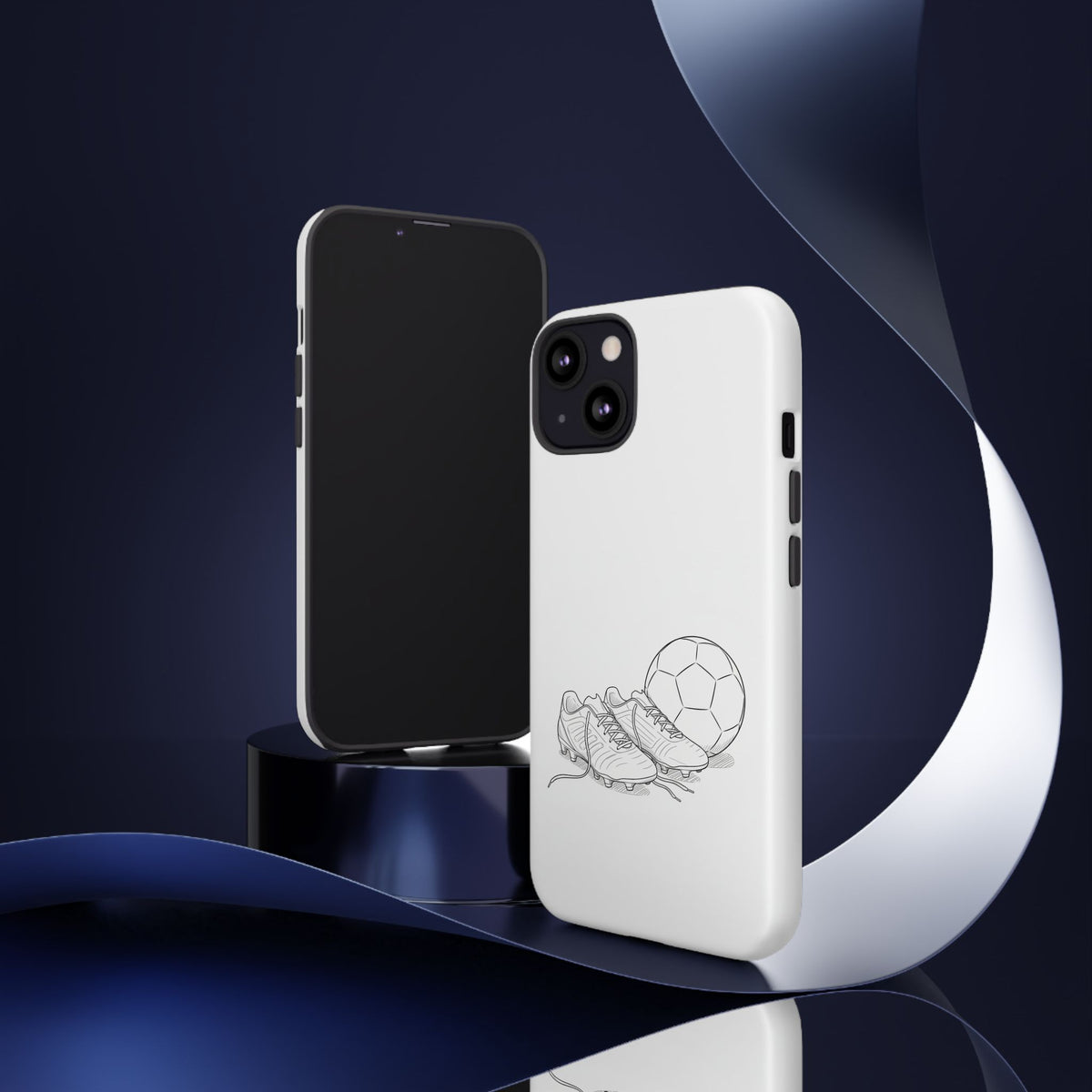 Phone Case, Football Boots & Ball Sketch , Tough Case