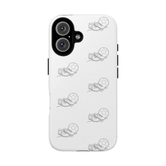 Phone Case, Football Boots & Ball Pattern, Tough Cases — Sports Phone Case