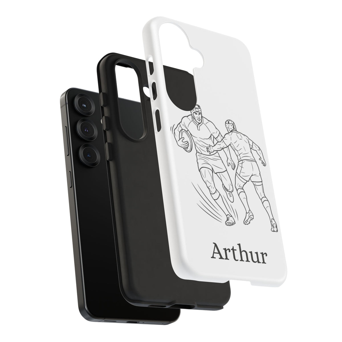 Personalised Phone Case, Rugby sidestep, Tough Case,  Custom Name