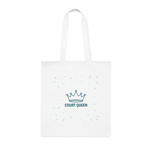 Bag, Racket Sports and Netball "Court Queen" graphic design, Cotton Tote Bag