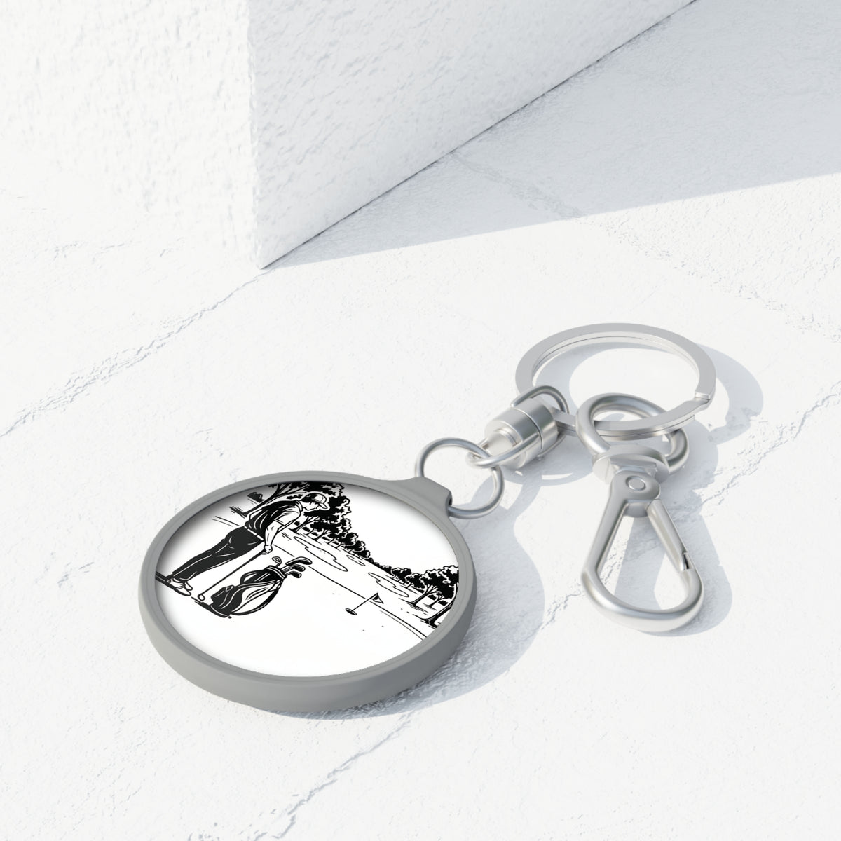 Keyring Bag Tag, Golf good landing design