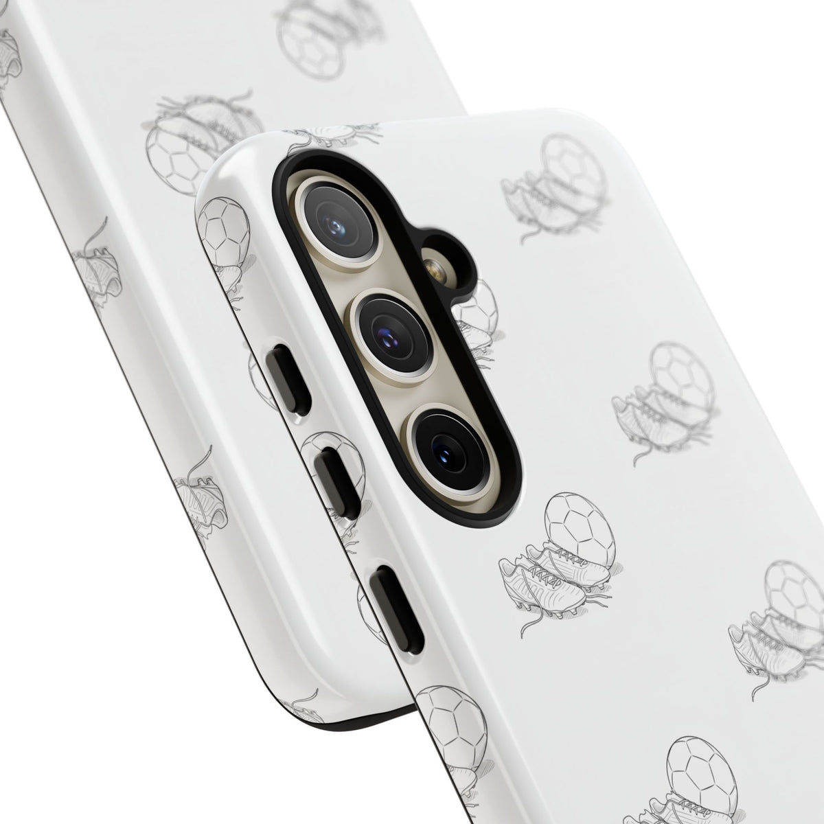 Phone Case, Football Boots & Ball Pattern, Tough Cases — Sports Phone Case