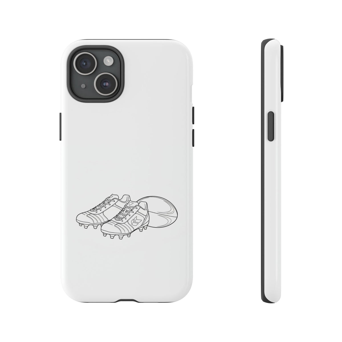 Phone Case, Rugby Ball & Boots Sketch, Tough Case