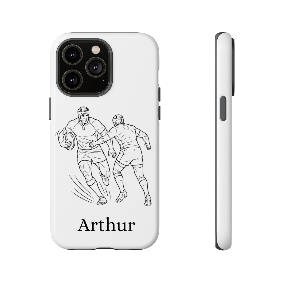 Personalised Phone Case, Rugby sidestep, Tough Case,  Custom Name