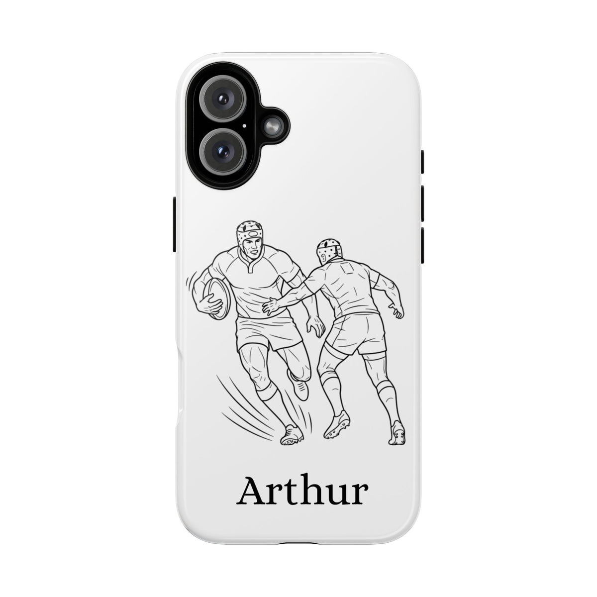 Personalised Phone Case, Rugby sidestep, Tough Case,  Custom Name
